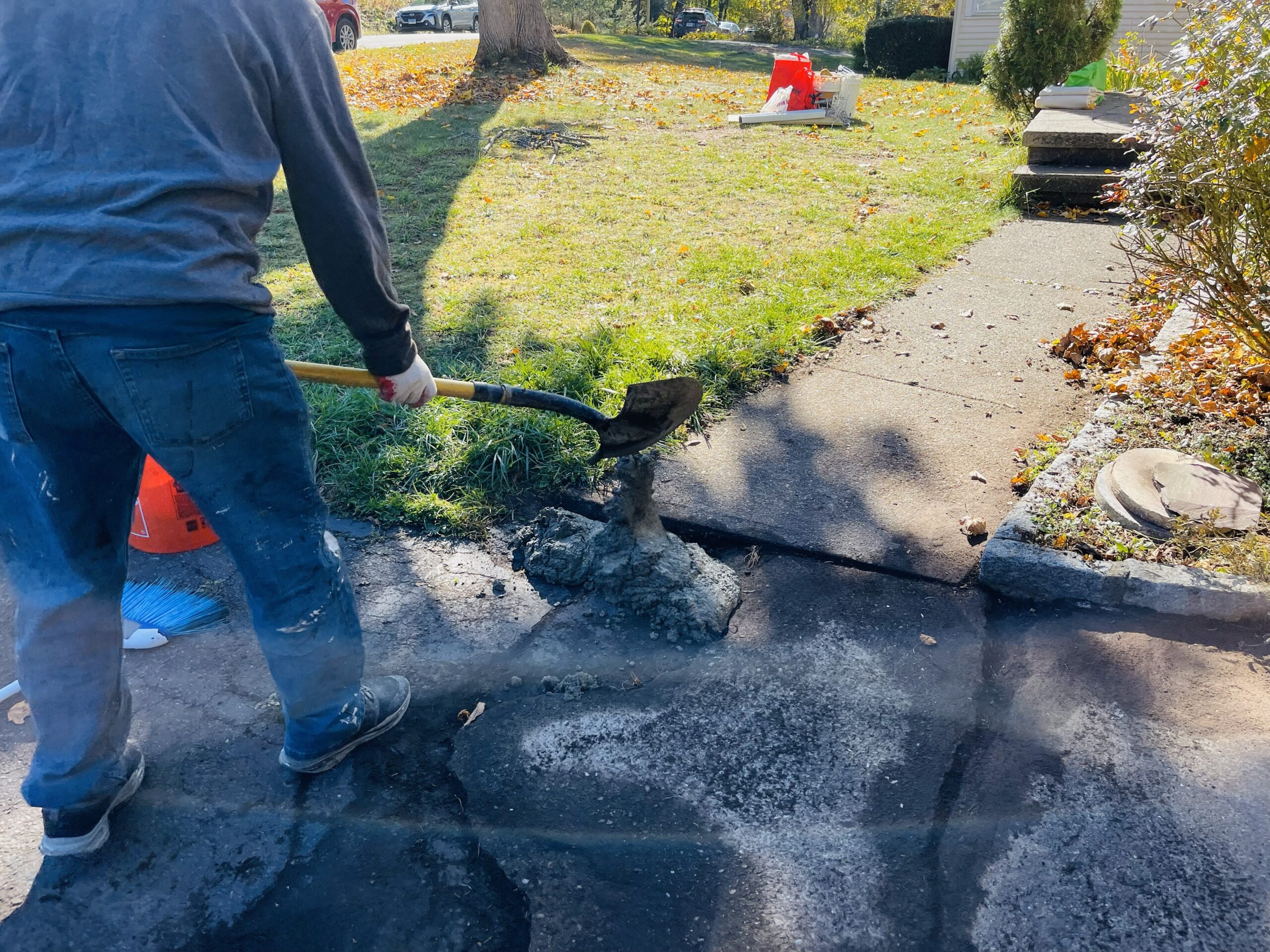Walkway sealing or resealing